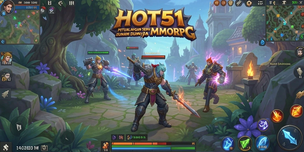 Tangkapan layar dari gameplay <strong>HOT51</strong> yang mengasyikkan dalam dunia MMORPG.