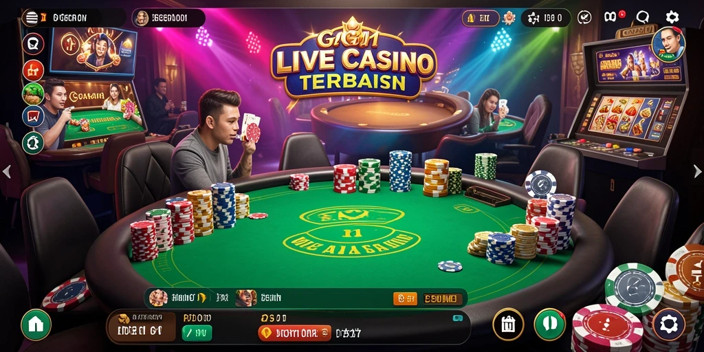 Screenshot menunjukkan dealer profesional dan gameplay seru dari PG11 Live Casino.