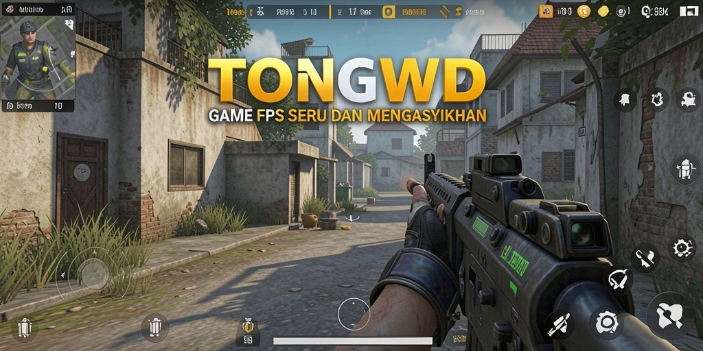 Screenshot gameplay TONGWD menunjukkan aksi tembak-menembak yang mendebarkan.